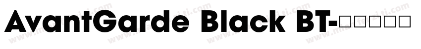 AvantGarde Black BT字体转换